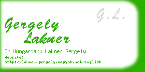 gergely lakner business card